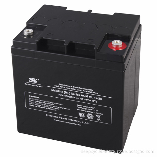 CE Approval Solar Battery UPS Battery Lead Acid Battery Ml12-28 (12V28ah)